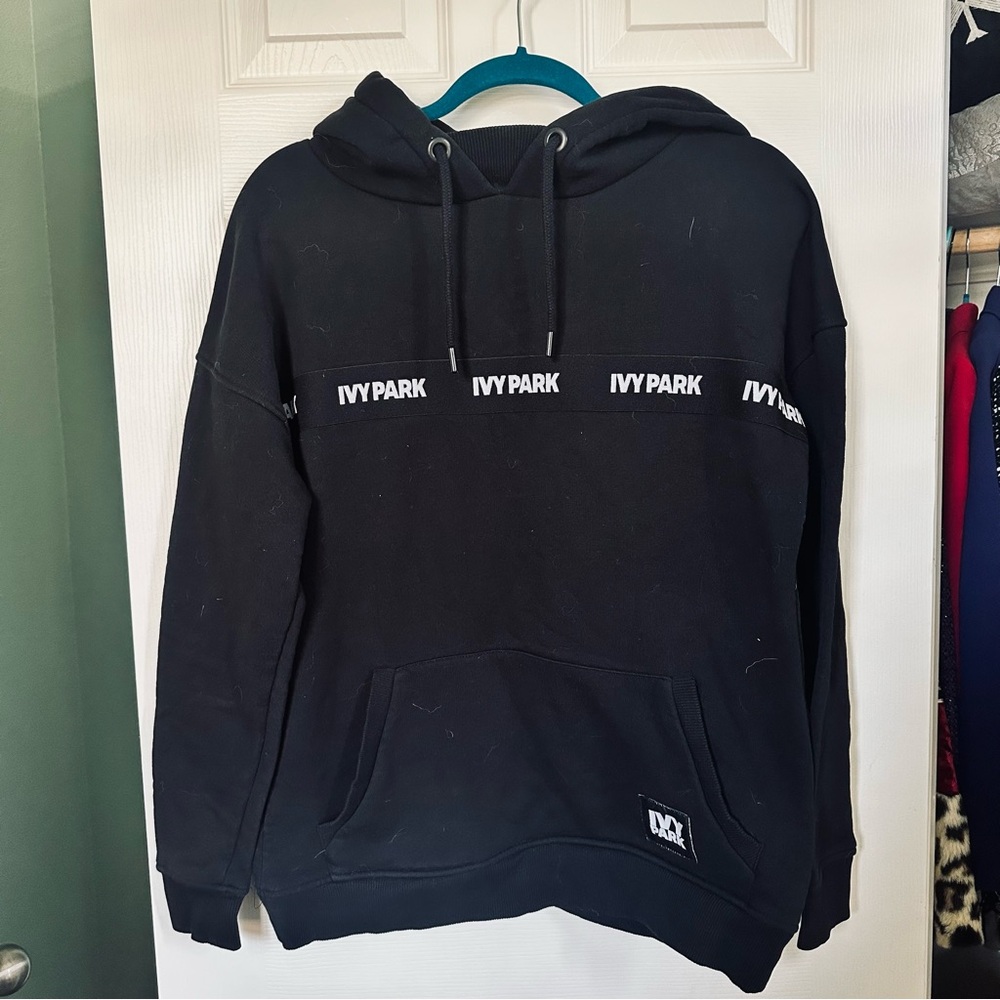 Ivy Park Black Oversized Hoodie size XS